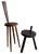 Set of Brutalist Stools For Sale