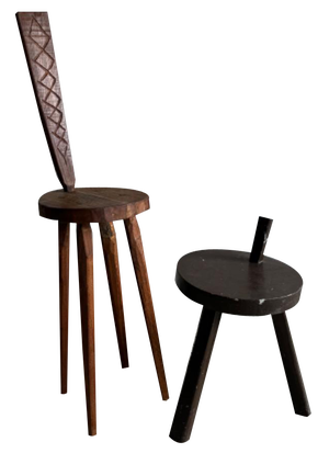Set of Brutalist Stools