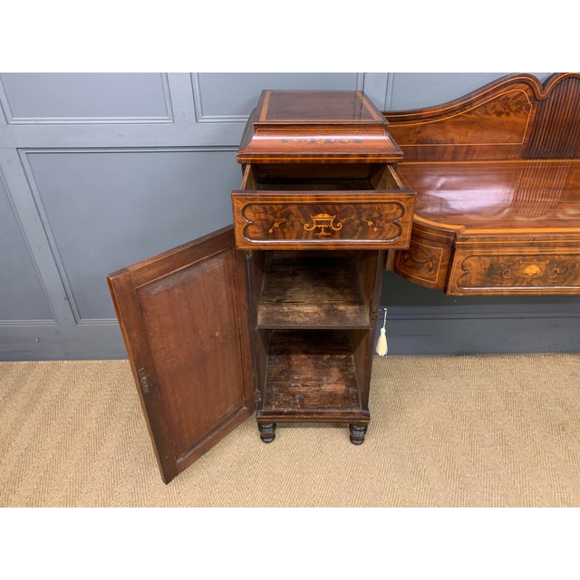George III Inlaid Mahogany Pedestal Sideboard, 1800 For Sale - Image 15 of 18