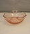 1930s Vintage Elegant Pink Depression Glass Scalloped Lattice & Floral Etched Serving Bowl With Handles For Sale - Image 5 of 13