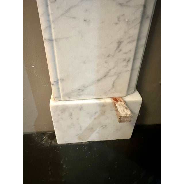 Mid 19th Century Antique Georgian Style Calacatta Marble Fireplace, 1860 For Sale - Image 5 of 11