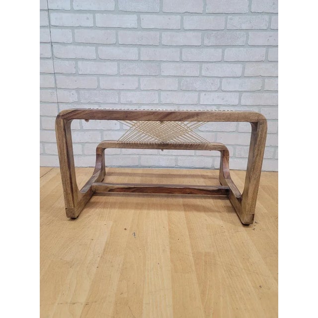 Asa Karner for Alvi Design Swedish Modernism Design Silk Thread Chair With Ottoman For Sale - Image 11 of 11