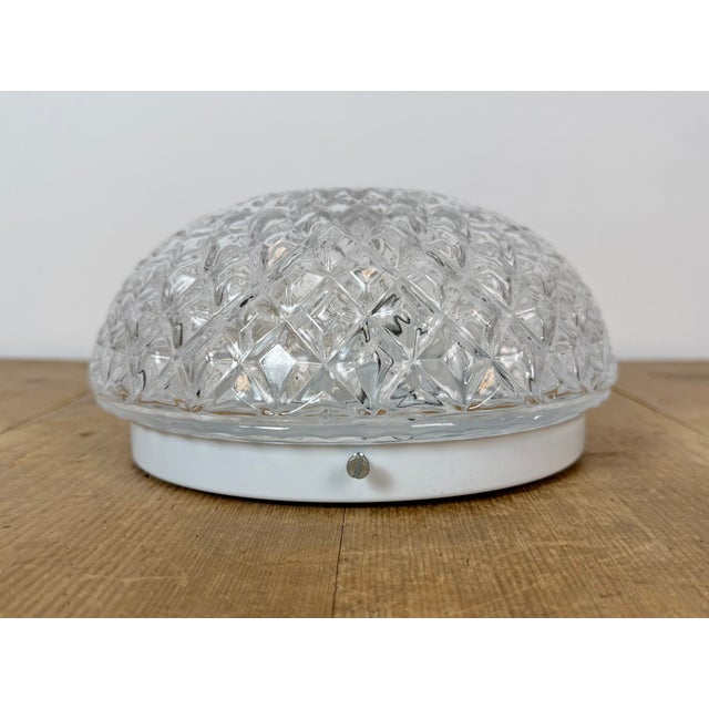 1980s Vintage Glass Wall Light, 1970s For Sale - Image 5 of 17