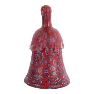 Millefiori Glass Bell Made in Italy After Fratelli