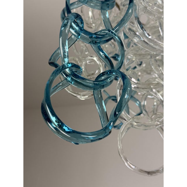 Murano Glass Ceiling Light in the style of Angelo Mangiarotti for Vistosi, 1960 For Sale - Image 6 of 10