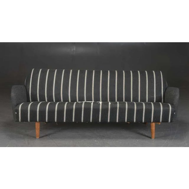 Mid-Century Modern Large Danish Mid-Century Teak Sofa Model 444 by Illum Wikkelso, Early 1960s For Sale - Image 3 of 5
