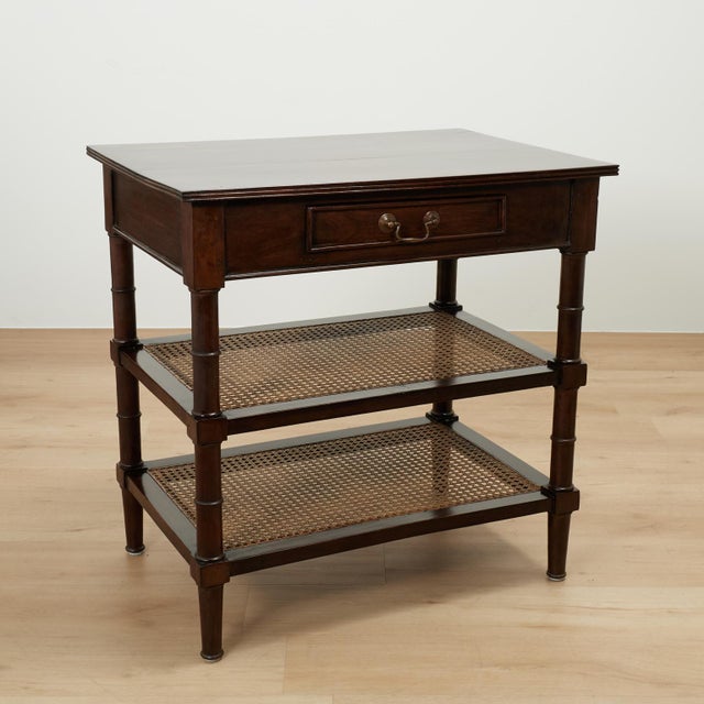 Pair of Antique British Colonial Rosewood Three Tiered Stands For Sale - Image 15 of 18