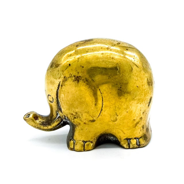 Set of 3 Brass Elephant Figurines by Jack Housman Inc. – Hollywood Regency / Mid-Century Modern For Sale - Image 12 of 12
