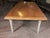 Oak Refectory Dining Table with Painted Base For Sale - Image 9 of 10
