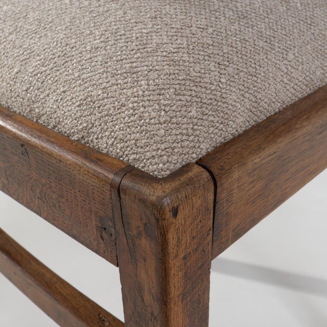 20th Century French Wooden Dining Chair With Upholstered Seat For Sale - Image 14 of 18