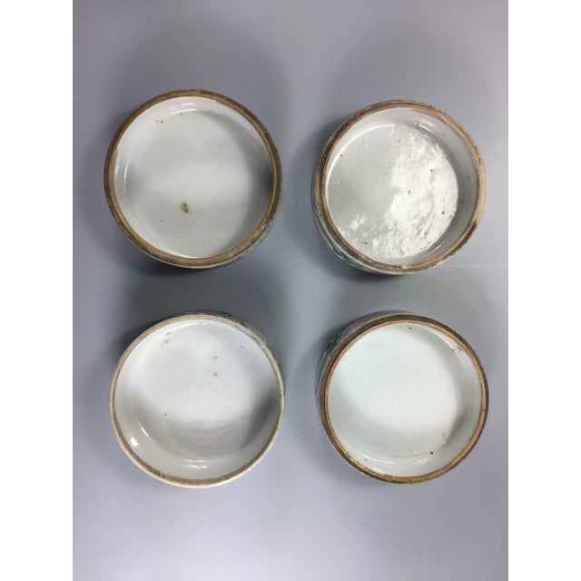 19th Century Chinese Famille Rose Porcelain 'Double-Happiness‘ Sweetmeat Stacking Box For Sale - Image 10 of 13