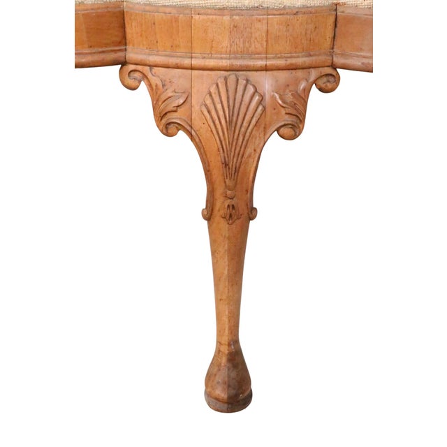 1970s Stylish Chippendale Revival Bench For Sale - Image 13 of 18