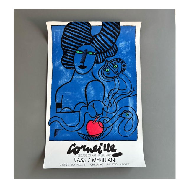 Color Lithograph Corneille Exhibition Poster, 1990s For Sale - Image 7 of 7