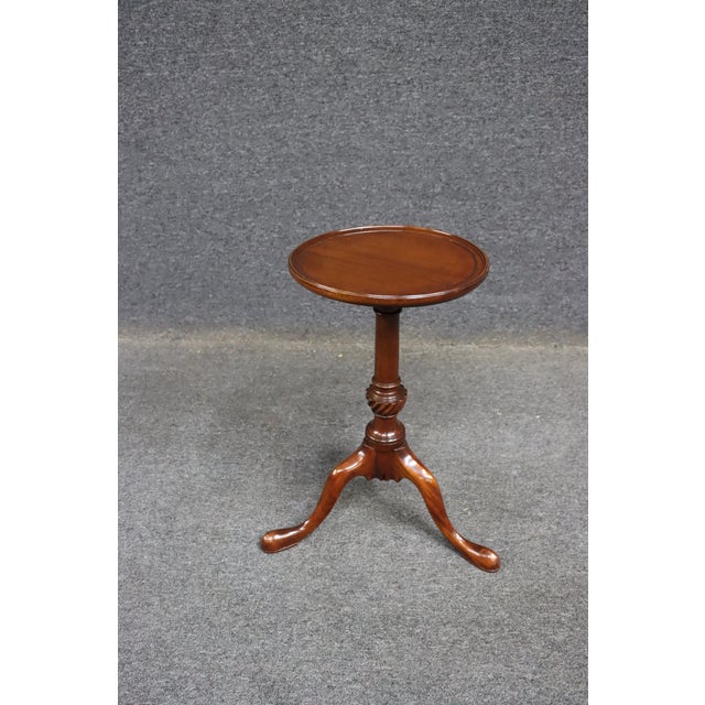 The Golden Gallery Mahogany Plant Stand For Sale - Image 4 of 8