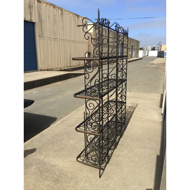 French Style Wrought Iron Bakers Rack Chairish