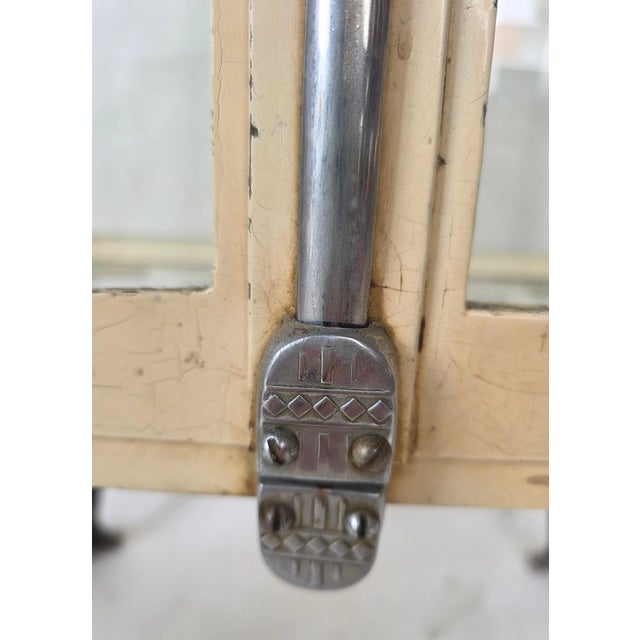 Vintage Iron Display Cabinet, 1930s For Sale - Image 9 of 10