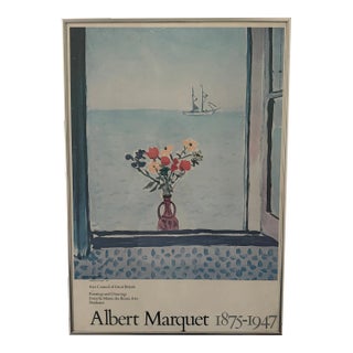 1970s Framed Albert Marquet Exhibition Poster For Sale