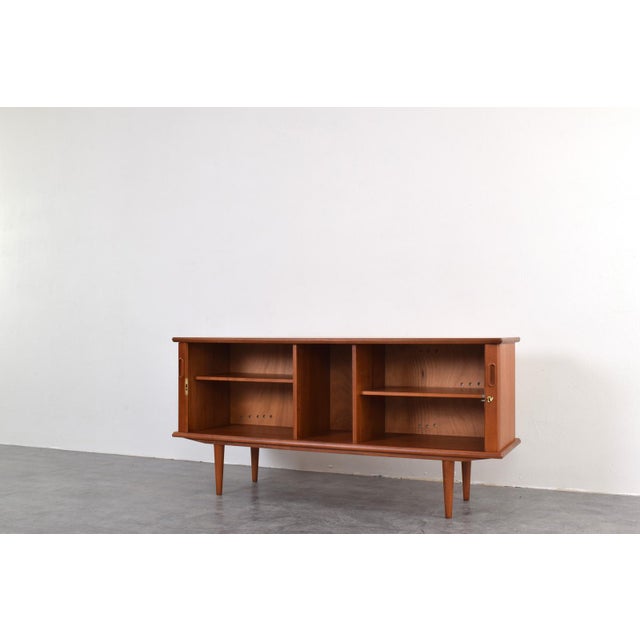 Mid-Century Modern Danish Teak Tambour Sideboard, 1960s For Sale - Image 10 of 13