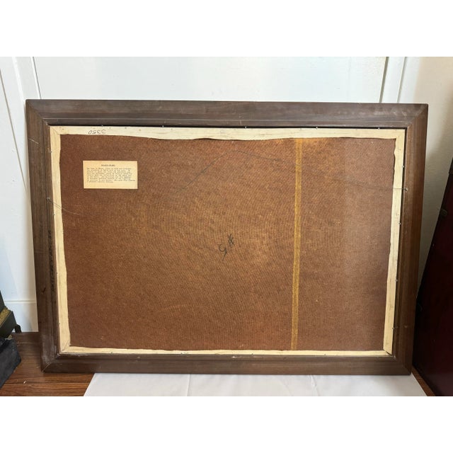 Brandi, Rosario, Ships at Dusk, Large Mid Century Italian Seascape Painting For Sale - Image 11 of 12