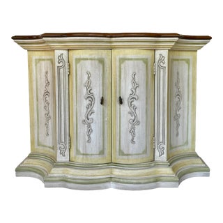 1960s “Et Cetera” Collection Paint Decorated Console Cabinet by Drexel Heritage For Sale
