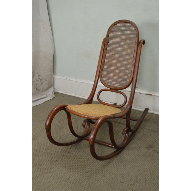 Vintage Antique Bentwood Rocker Rocking Chair Chairish