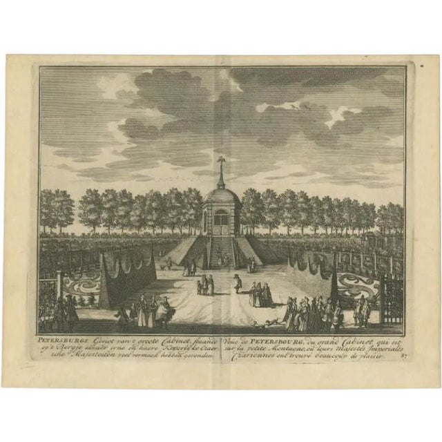Stoopendaal, Petersburg Estate, 1719, Paper For Sale