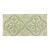 Croix Du Roi Green Crackled Decorative Ceramic Border For Sale