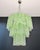 Large Three-Tier Murano Glass Tube Chandelier in Green Albaster, 1990s For Sale - Image 6 of 14