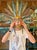 Vintage Ixcateopan Cuauhtemoc Folk Art Dance Mask, Hand Carved Mexican, 24x24" For Sale In Dallas - Image 6 of 11