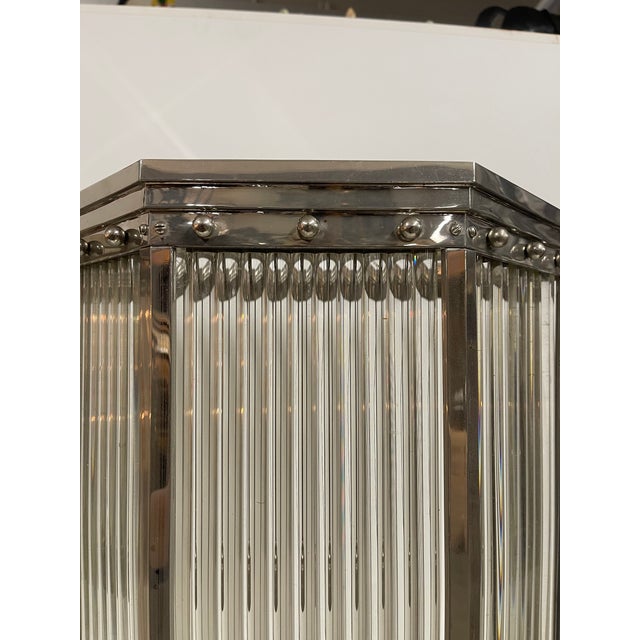 Charles Edward Monumental Gass Tube Hanging Lanterns—A Pair. For Sale - Image 10 of 17