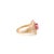 Not Yet Made - Made To Order 1 Carat Oval Ruby & Cluster Diamond Art Deco Statement Ring Size 5.5 in 14k Gold For Sale - Image 5 of 16