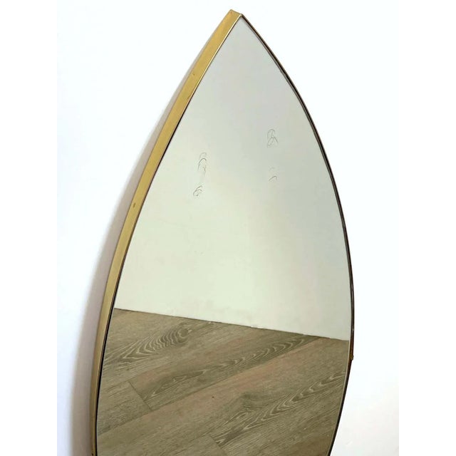 Mid 20th Century Italian Mid-Century Brass Eye Motif / Ellipsis Points Mirror, 1950s For Sale In West Palm - Image 6 of 13