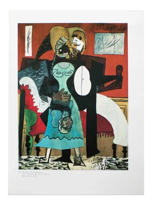 1985 After Pablo Picasso, "The Lovers" Parisian Full-Color Print