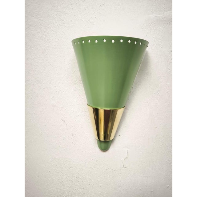 Metal Sputnik Cone Wall Lamp, 1960s For Sale - Image 7 of 10