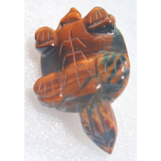 Vintage Hand-Carved Tigers Eye Miniature Turtle - Symbol of Tranquility and Steadfastness; Said to Teach You to Take Your Time and Enjoy Life For Sale - Image 18 of 18