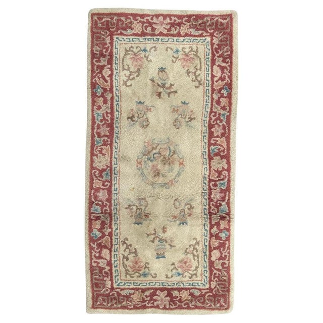 Vintage Chinese Hand Tufted Rug, 1980s For Sale - Image 11 of 11