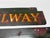 Black 2 Pc, Antique Original Railway Express Agency Porcelain Signs For Sale - Image 8 of 8