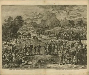 J. Luyken, Bible Scene: Joseph Sold by His Brothers, 1743, Print
