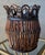 Late 20th-Century Handcrafted Pencil Bamboo "Looped Crown" Rim Cachepot / Planter Basket For Sale - Image 17 of 18