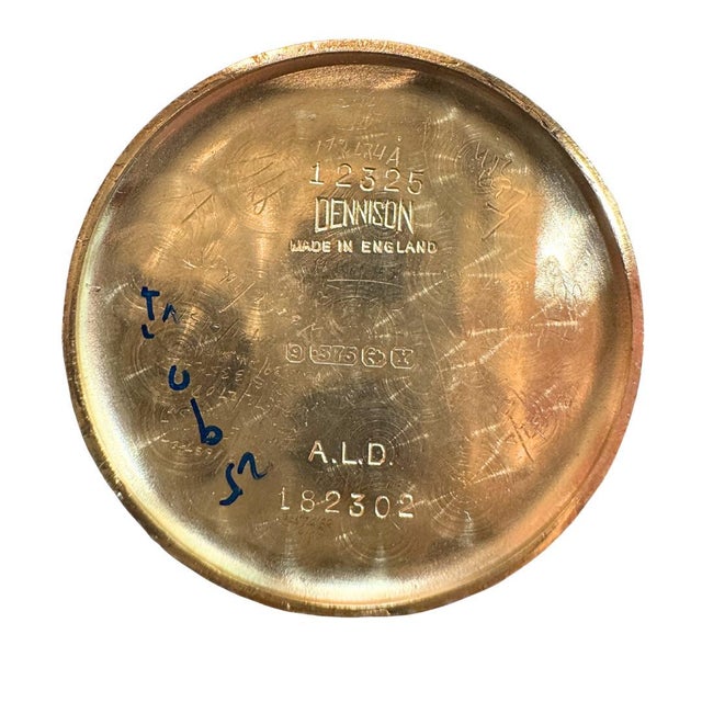Vintage Rolex Precision 12325 Gold Manual Wind Sub Dial on Leather Watch For Sale - Image 10 of 10