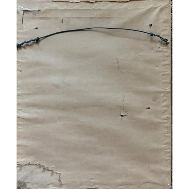Blue American Painter Ted Jaslow Painting - The Secret - Signed For Sale - Image 8 of 8