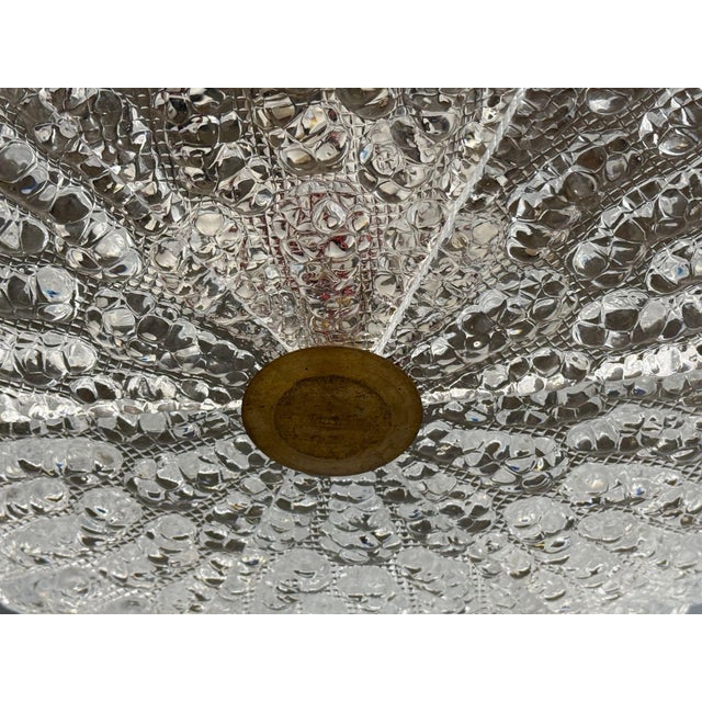 1960s Carl Fagerlund, Chandelier, Textured Glass, Brass For Sale In New York - Image 6 of 12