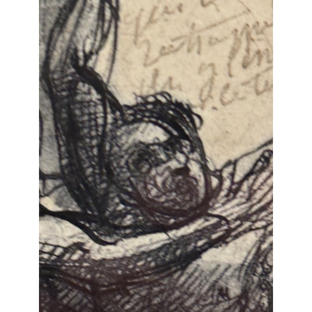 A striking late-19th-century heliogravure after Auguste Rodin (1840–1917), titled Dante et Virgile effrayés par les démons...