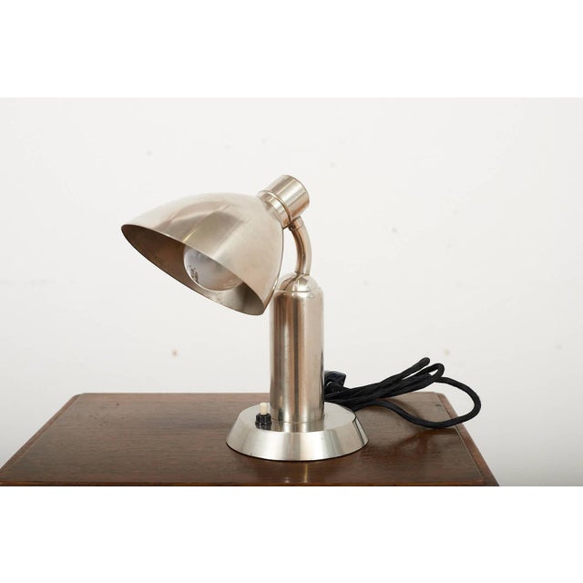 Type 5977 Table Lamp in Nickel-Plated Metal from Franta Anyž, 1932 For Sale - Image 4 of 11