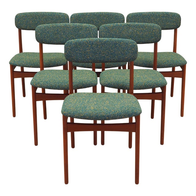 Danish Teak Chairs from N. & K. Bundgaard Rasmussen, 1960s, Set of 6 For Sale