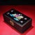 This is a fascinating vintage Chinese jewelry box or storage chest, crafted from dense dark hardwood (likely Rosewood /...
