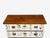 Antique White Swedish Modern, Nordens Flora Dresser, Brass, Floral Lithographs, Sweden, 1930s For Sale - Image 8 of 14