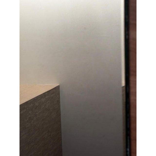 Glass Vintage Rectangular Beveled Mirror, 1970s For Sale - Image 7 of 17