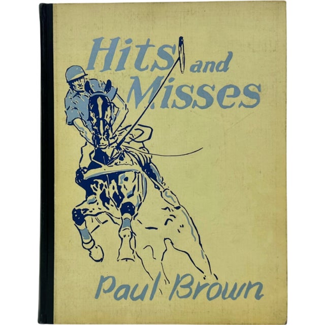 Signed Hits & Misses Paul Brown 1935 Equestrian Polo Book For Sale - Image 13 of 13