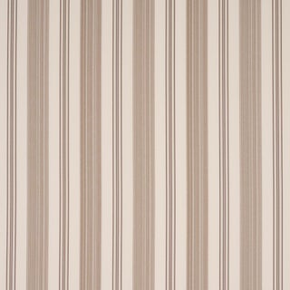 Schumacher Jefferson Tented Stripe Fabric In Brown For Sale